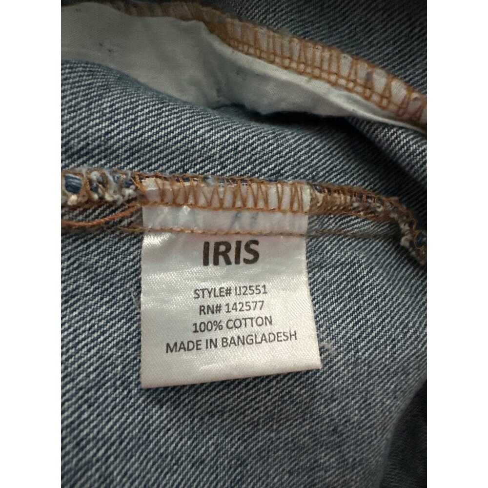 Iris Jean Jacket Mid Length Deconstructed Large C… - image 8